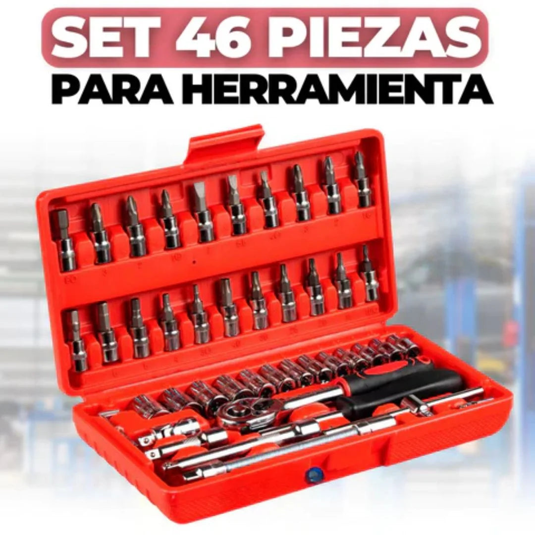 SET DE 46 PIEZAS PARA HERRAMIENTAS ⚒️🔥